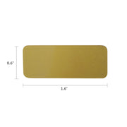 Small Metal Plate with Bronze Finish - .6" H X 1.6" L