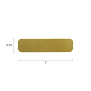 Large Gold Engravable Plate with Engraving - .75"H x 3.0"L