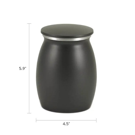 Satin Pet Cremation Urn – Slate – 55 cubic inches