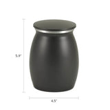 Satin Pet Cremation Urn – Slate – 55 cubic inches
