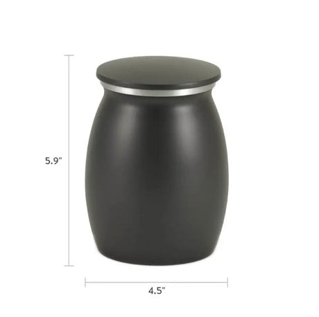 Satin Pet Cremation Urn – Slate – 55 cubic inches