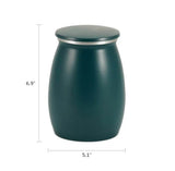 Nouveau Teal Sapphire Pet Cremation Urn - 85 cubic inches