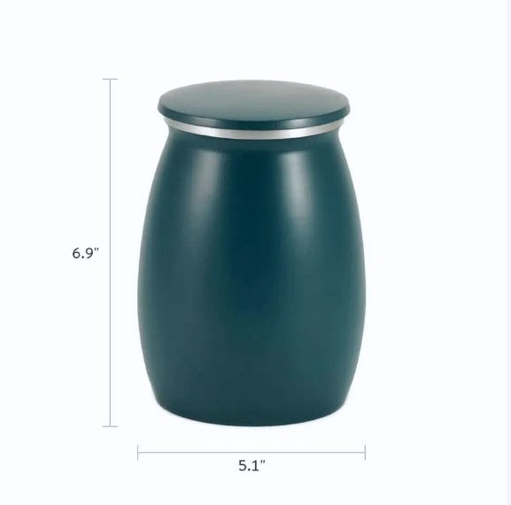 Satin Pet Cremation Urn – Aegean Sea – 85 cubic inches
