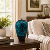 Tall Bamboo Cremation Urns- Amber, Blue, Natural