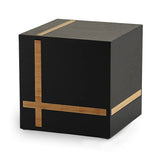 Modern Bristol Ebony and Bamboo Cremation Urn - XL 245 cubic inch