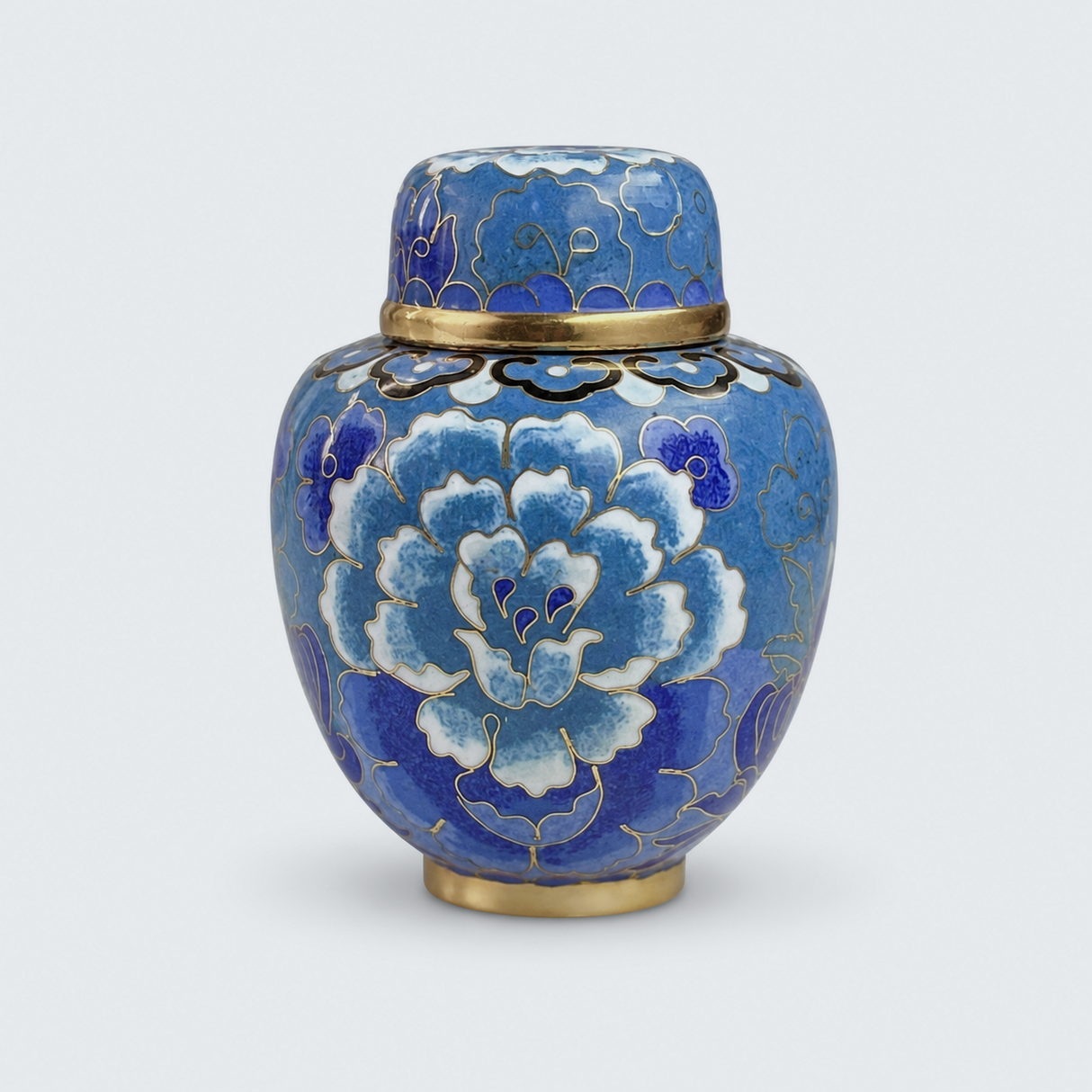 Indigo Garden Cloisonné Keepsake Urn