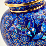 Etienne Butterfly Cloisonné Cremation Urn