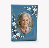 Plum Blossom Photo Frame with Cremation Keepsake