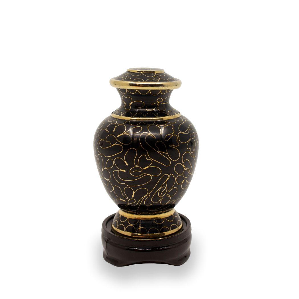 Onyx Cloisonné Cremation Urn Keepsake