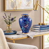 Nouveau Butterfly Cloisonné Cremation Urn - Large
