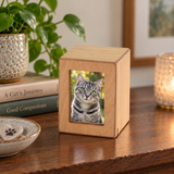 Natural Photo Cremation Urn  - 25 cubic inch