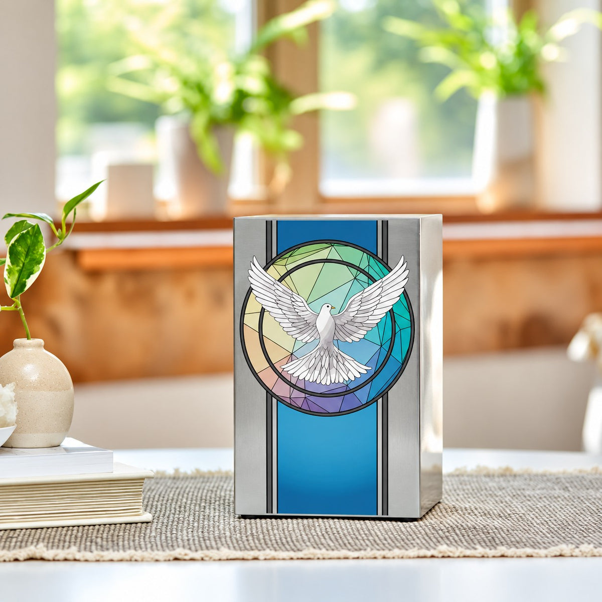 Dove Cremation Urn, Pewter - 200 cubic inches