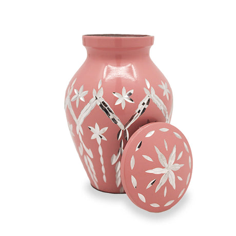 Garland Drop Keepsake Urn - Pink