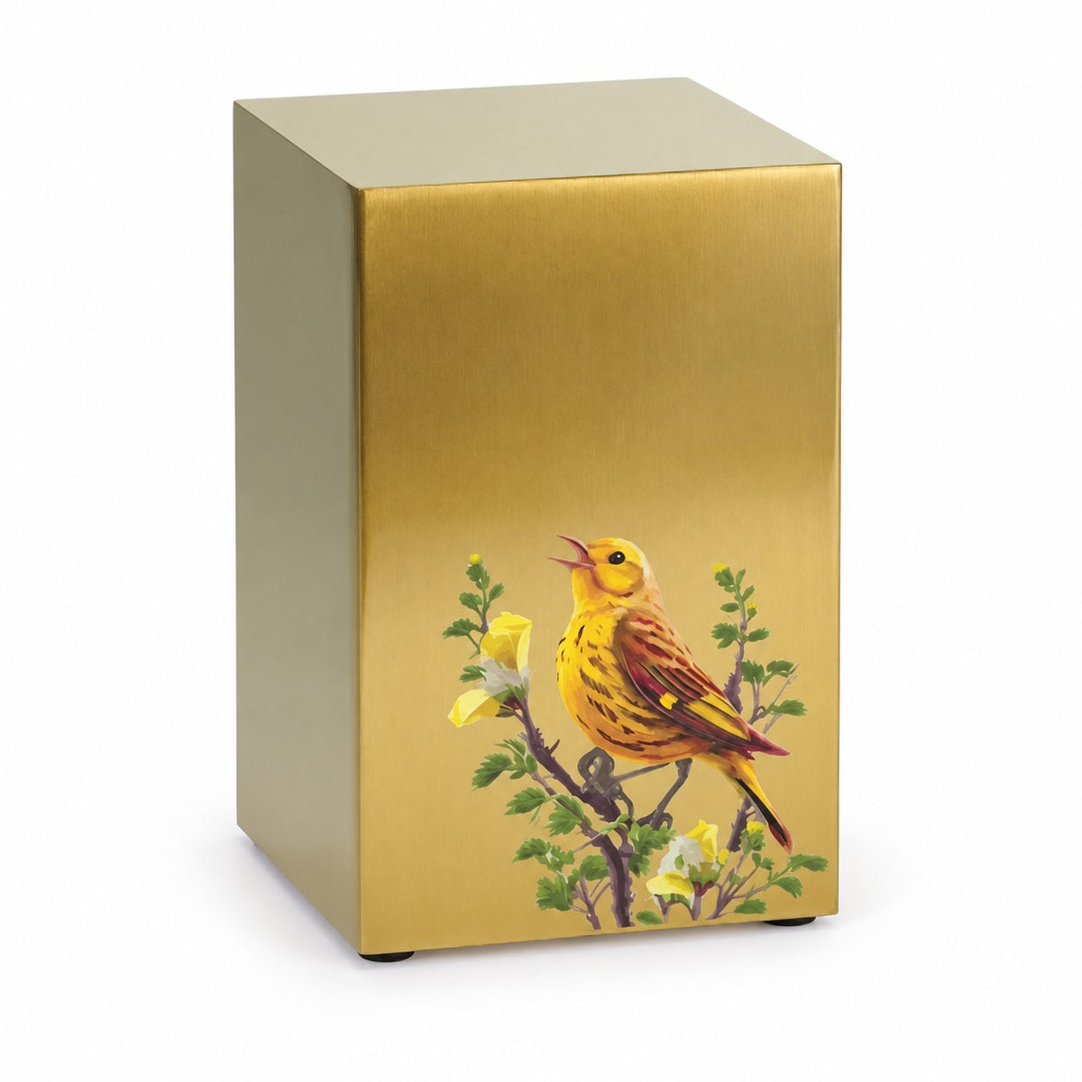 Golden Songbirds Right Companion Urn, Bronze - 200 cubic inches