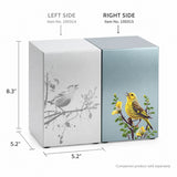 Golden Songbirds Right Companion Urn, Pewter - 200 cubic inches