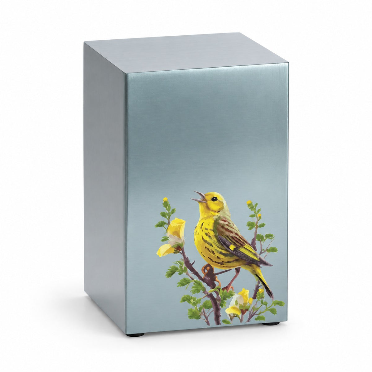 Golden Songbirds Right Companion Urn, Pewter - 200 cubic inches