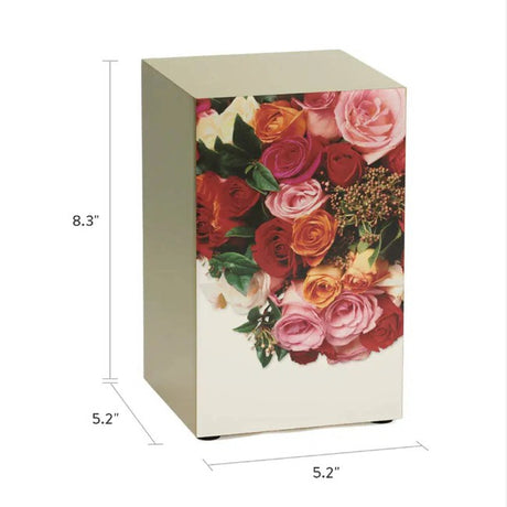 Harmonious Rose Cremation Urn, Bronze - 200 cubic inches