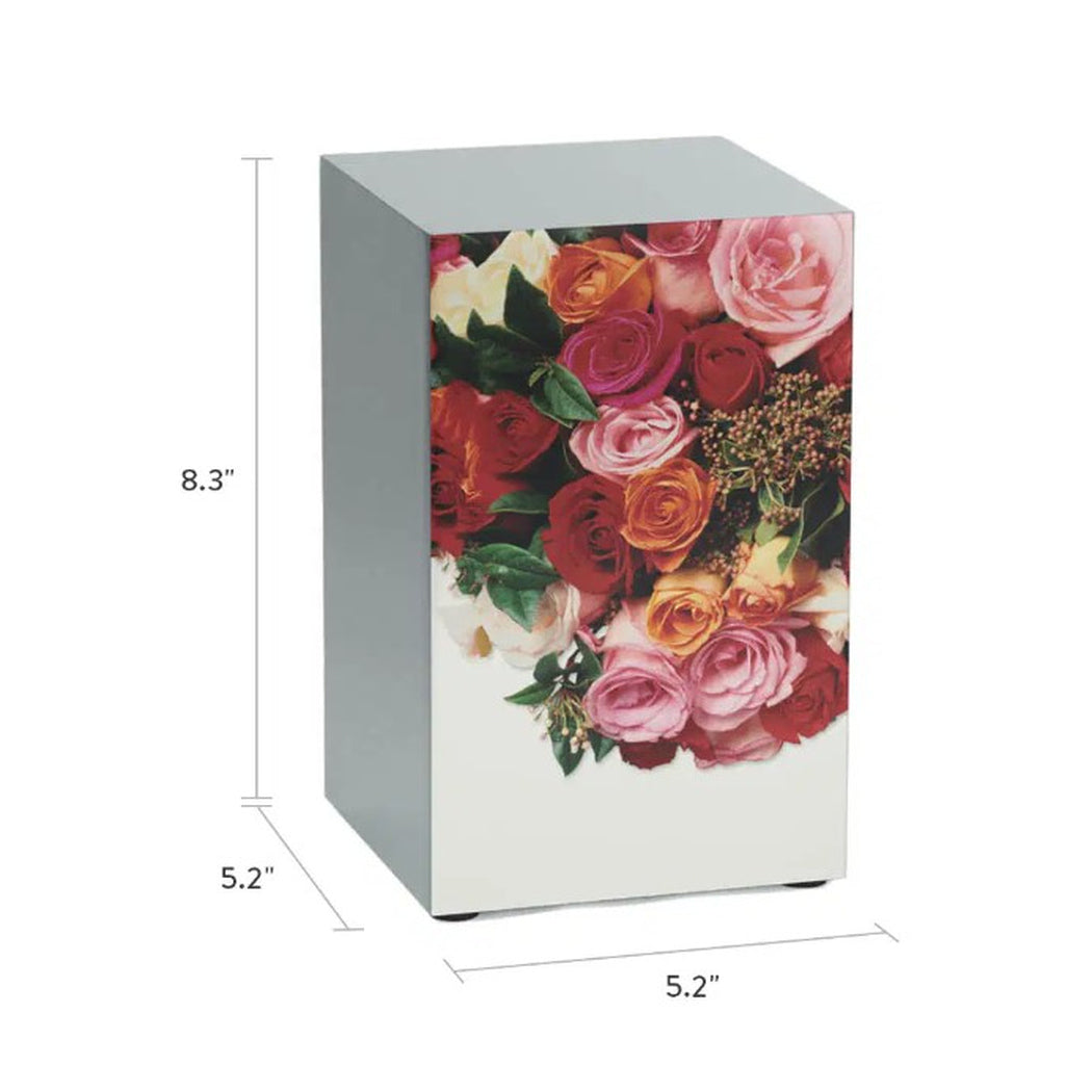 Harmonious Rose Cremation Urn, Pewter - 200 cubic inches