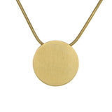 Bronze Disc Cremation Necklace