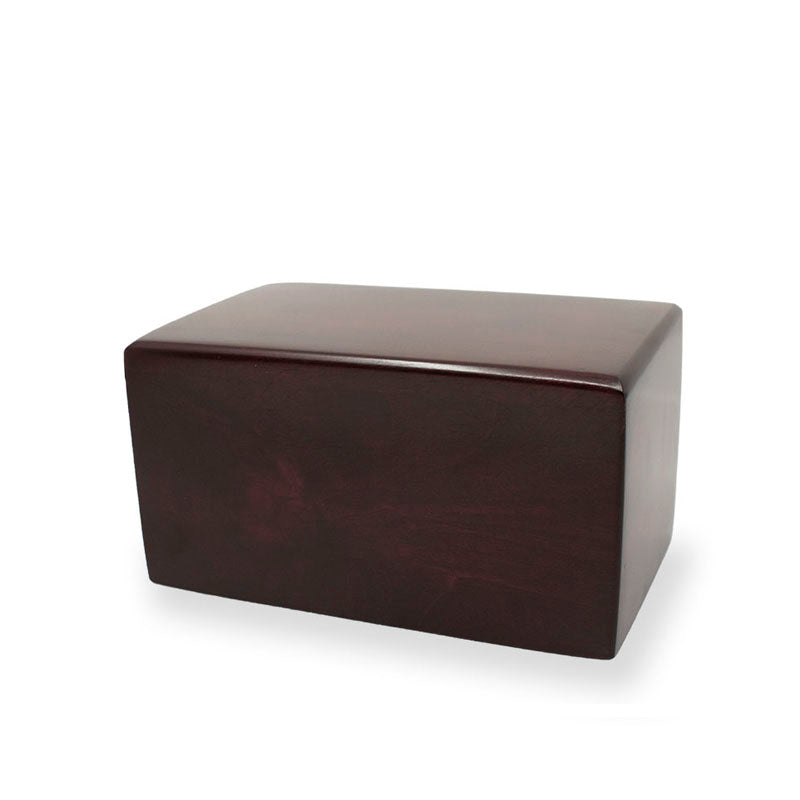 Alder Wood Cremation Urn Box 25 cubic inch - Cherry – North American ...