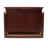 Alder Wood Cremation Urn Box 85 cubic inch - Cherry