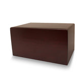 Alder Wood Cremation Urn Box 85 cubic inch - Cherry