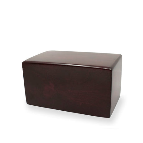 Alder Wood Cremation Urn Box 25 cubic inch - Cherry