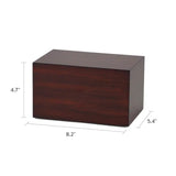 Northwoods Sienna Box Urn - 125 cubic Inch capacity. Case of 8