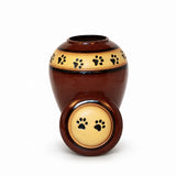 Loving Paws Auburn Ceramic Cremation Urn - 120 cubic inch capacity
