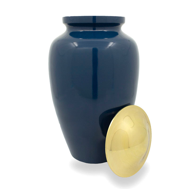 Navy Blue Cremation Urn - 125 cubic inch