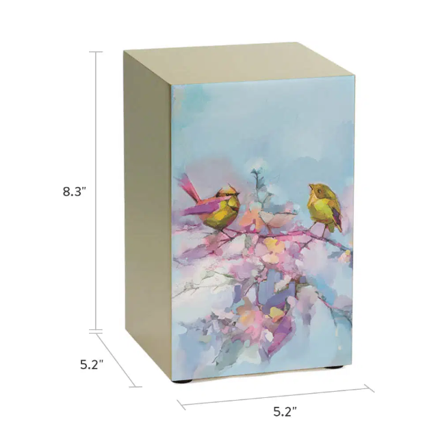 Soulful Songbirds Cremation Urn, Bronze - 200 cubic inches