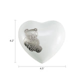 Teddy Bear Heart Cremation Urn