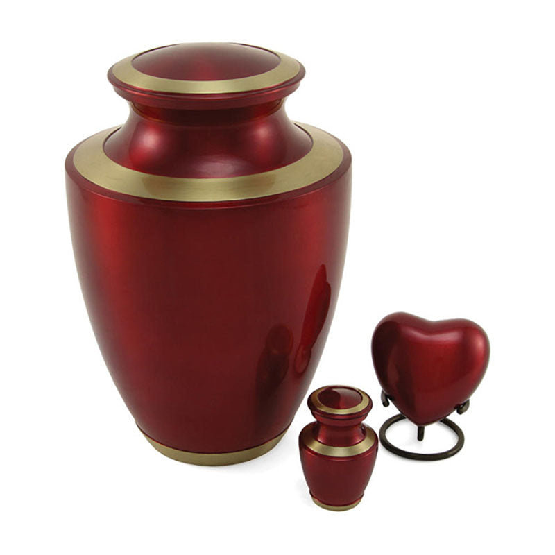 Trinity Crimson Cremation Urn Keepsake