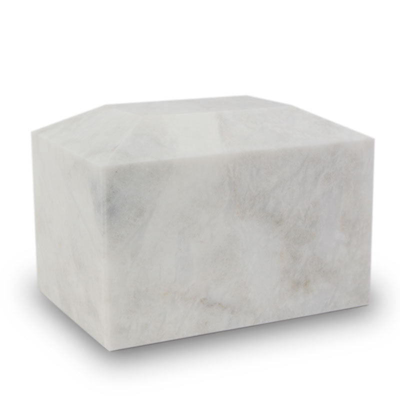 Taj Mahal White Marble Cremation Urn Box