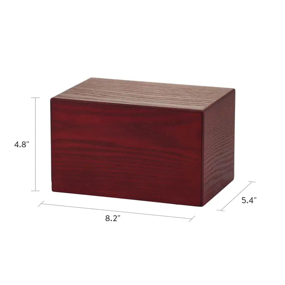Cherry Veneer MDF Box - 125 cubic inch - Medium - CASE OF 8
