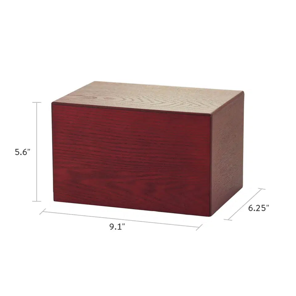 Cherry Veneer MDF Box - 200 cubic inch - Large - CASE OF 4