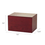 Cherry Veneer MDF Box - 200 cubic inch - Large - CASE OF 4