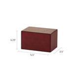 Cherry Veneer MDF Box - 25 cubic inch - petite - CASE OF 16