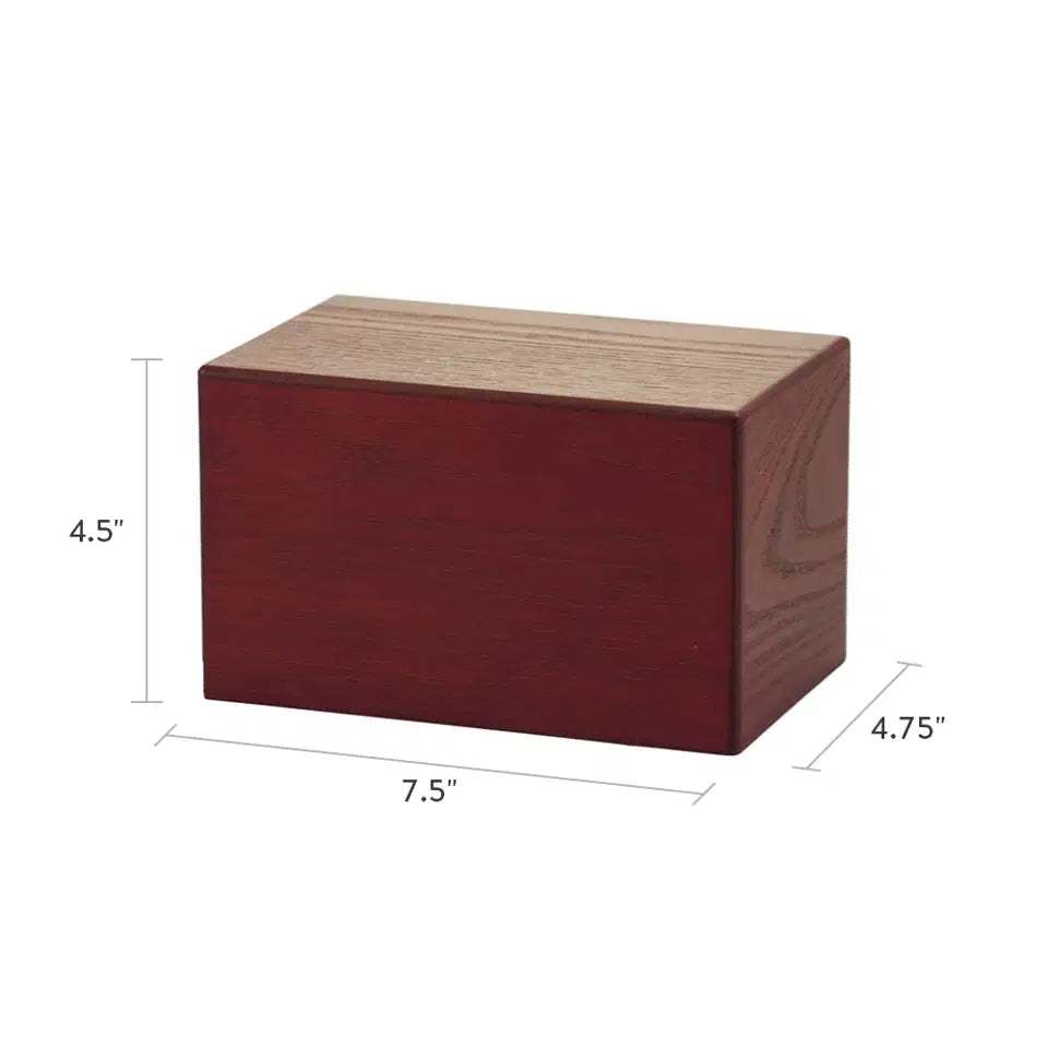Cherry Veneer MDF Box - 85 cubic inch - Small - CASE OF 8