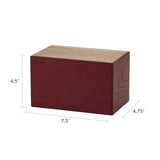 Cherry Veneer MDF Box - 85 cubic inch - Small - CASE OF 8