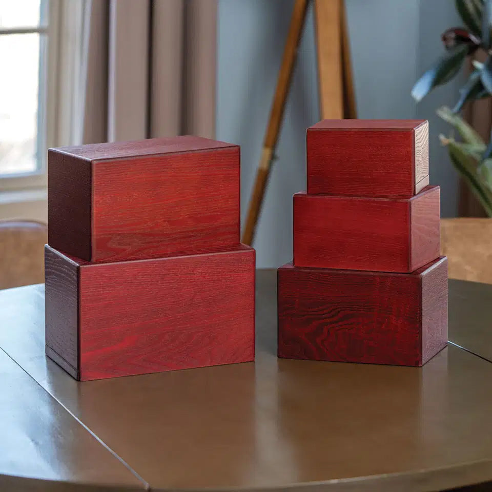 Cherry Veneer MDF Box - 25 cubic inch - petite - CASE OF 16
