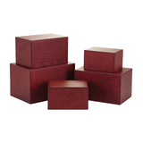Cherry Veneer MDF Box - 25 cubic inch - petite - CASE OF 16