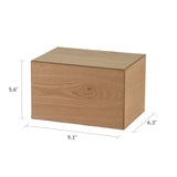 Natural Woodgrain Finish MDF Cremation Box - 200 cubic inch - CASE OF 4