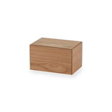 Natural Woodgrain Finish MDF Cremation Box - 45 cubic inch - CASE OF 12