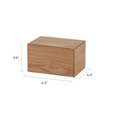 Natural Woodgrain Finish MDF Cremation Box - 45 cubic inch - CASE OF 12