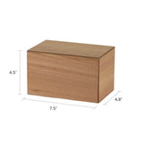 Natural Woodgrain Finish MDF Cremation Box - 85 cubic inch - CASE OF 8