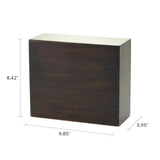 Modern Essentials Sable Wood Cremation Urn - 200 cubic inches