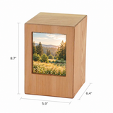 Natural Photo Cremation Urn  - 200 cubic inch