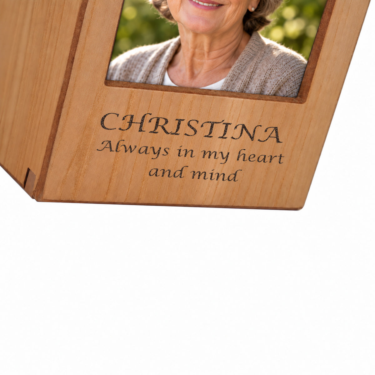 Natural Photo Cremation Urn  - 200 cubic inch