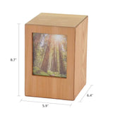 Natural Photo Cremation Urn  - 200 cubic inch